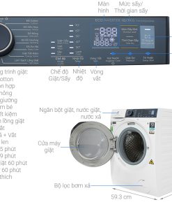 Máy Giặt Sấy Electrolux Inverter 10/7 Kg EWW1024P5WB - 23