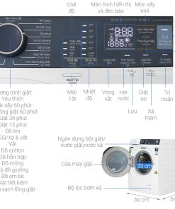 Máy Giặt Sấy Electrolux Inverter 9/6 Kg EWW9024P5WB - 22 Máy Giặt Sấy Electrolux Inverter 9/6 Kg EWW9024P5WB - 21