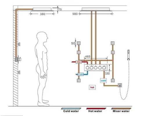 Sen Tắm Âm Tường Roland RL-SCA 002 - 3