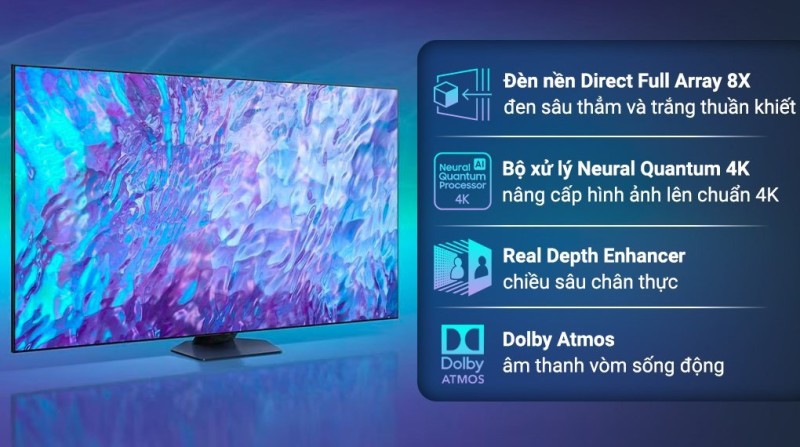 Smart Tivi Samsung QLED 4K 98 inch 98Q80CA