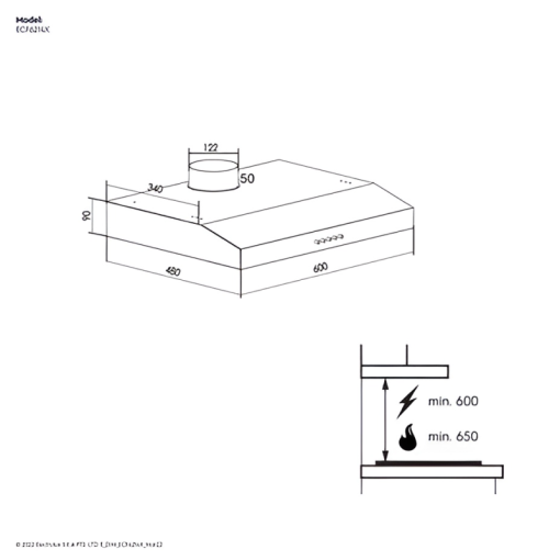 Máy hút mùi ELectrolux ECF6214X - 3