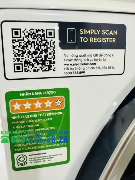 Máy giặt Electrolux Inverter 10 kg EWF1042Q7WB - 51