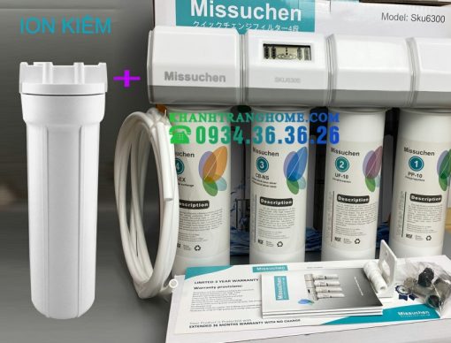 BỘ LỌC NANO TIỀN XỬ LÝ MÁY ION KIỀM TỐT NHẤT HIỆN NAY NANO MISSUCHEN PLUS