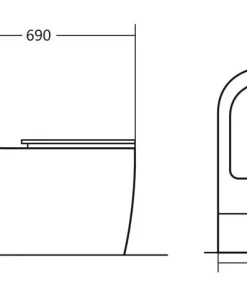Bồn Cầu Một Khối Roland 2873 - 12 Bồn Cầu Một Khối Roland 2873 - 11