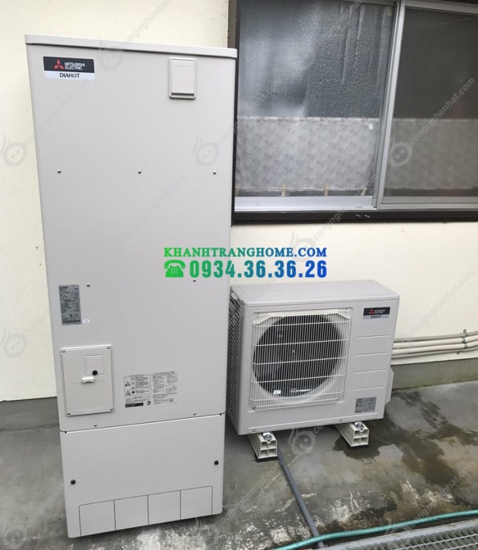 MÁY NƯỚC NÓNG TRUNG TÂM HEAT PUMP MITSUBISHI SRT-N465 460 LÍT