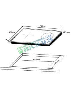 Bếp Điện Từ Kết Hợp 2 Vùng Nấu HC-H7321B Hafele 536.61.856 - 55