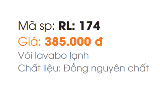 Vòi Lavabo Roland RL-174 - 5