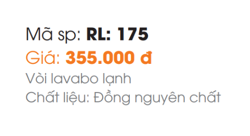 Vòi Lavabo Roland RL-175 - 5
