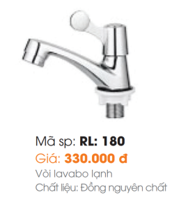 Vòi Lavabo Roland RL-180 - 8 Vòi Lavabo Roland RL-180 - 7