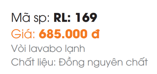Vòi Lavabo Roland RL-169 - 5