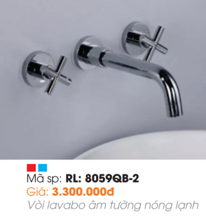 Vòi Lavabo Âm Tường Roland RL-8059QB-2 - 7