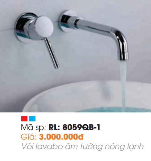 Vòi Lavabo Âm Tường Roland RL-8059QB-1 - 3
