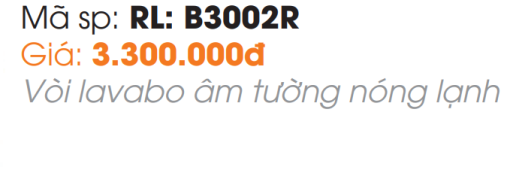 Vòi Lavabo Âm Tường Roland RL-B3002R - 5