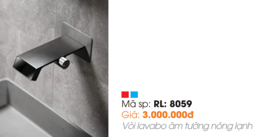 Vòi Lavabo Âm Tường Roland RL-8059 - 3