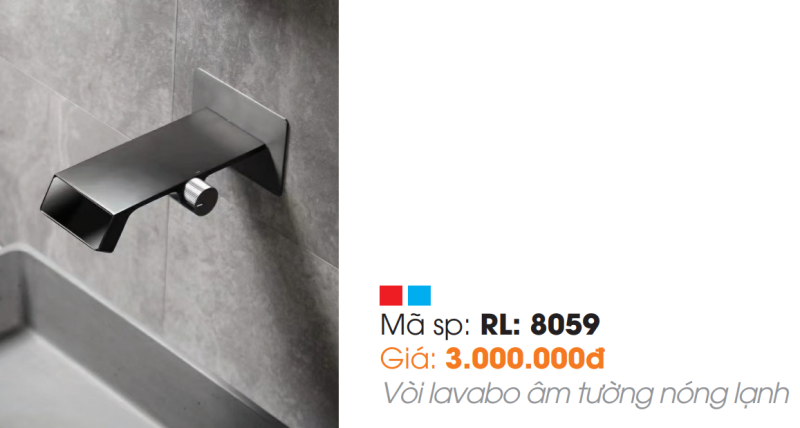 Vòi Lavabo Âm Tường Roland RL-8059