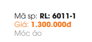 Móc Áo Đồng Roland RL-6011-1 - 9