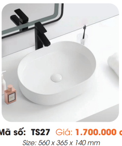 Tô Lavabo Sứ Roland TS27 - 8 Tô Lavabo Sứ Roland TS27 - 7