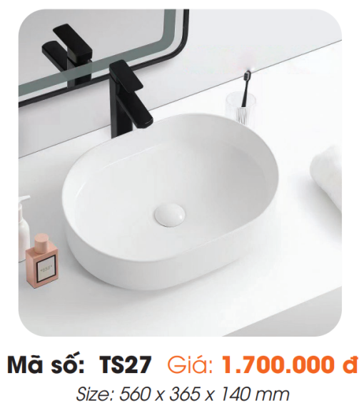 Tô Lavabo Sứ Roland TS27 - 3