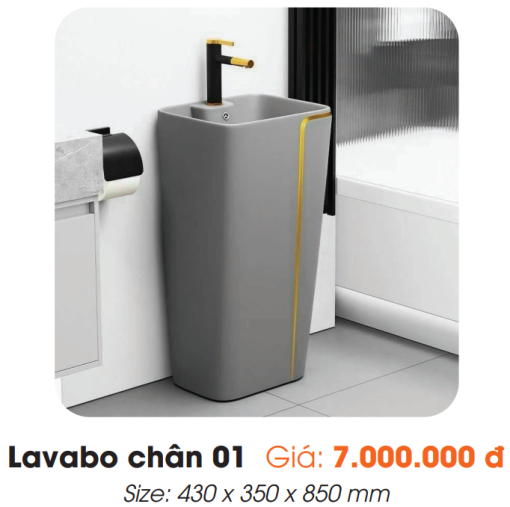 Lavabo Chân Đứng 01 Roland - 3