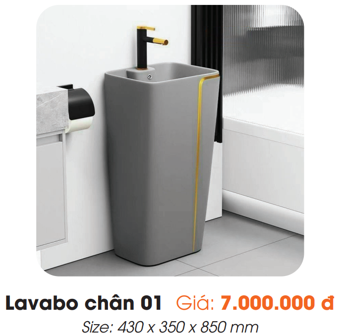 Lavabo Chân Đứng 01 Roland