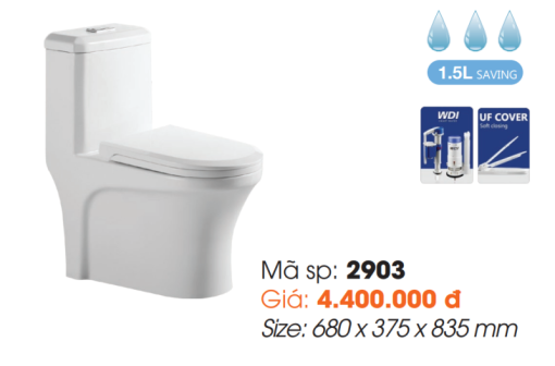 Bồn Cầu Một Khối Roland 2903 - 1