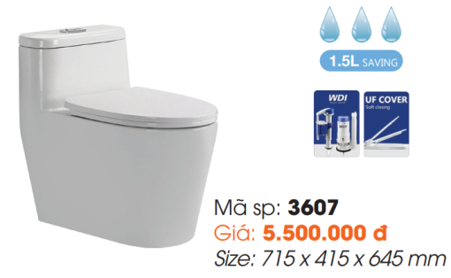 Bồn Cầu Một Khối Roland 3607 - 1