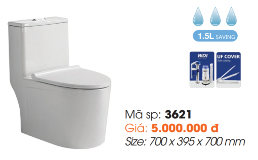Bồn Cầu Một Khối Roland 3621 - 1