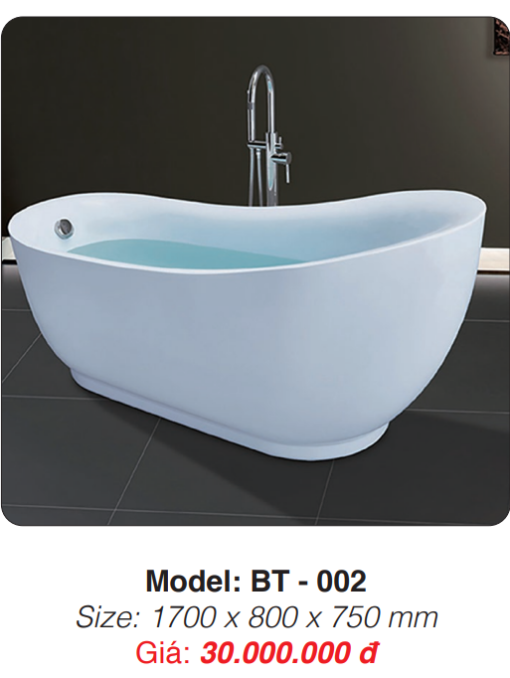 Bồn Tắm Ngâm Đặt Sàn Roland BT-002 - 5