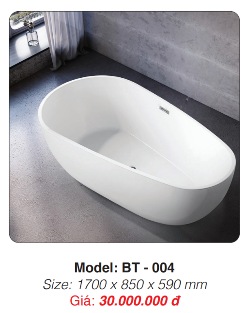 Bồn Tắm Ngâm Đặt Sàn Roland BT-004 - 3