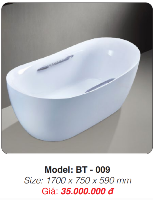 Bồn Tắm Ngâm Đặt Sàn Roland BT-009 - 3