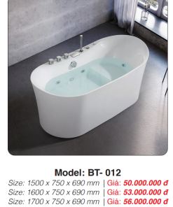 Bồn Tắm Massage Đặt Sàn Roland BT-012 - 7