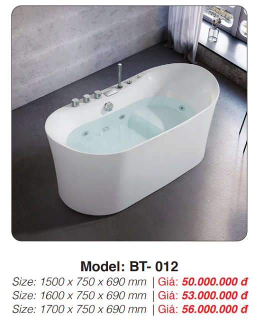 Bồn Tắm Massage Đặt Sàn Roland BT-012 - 3