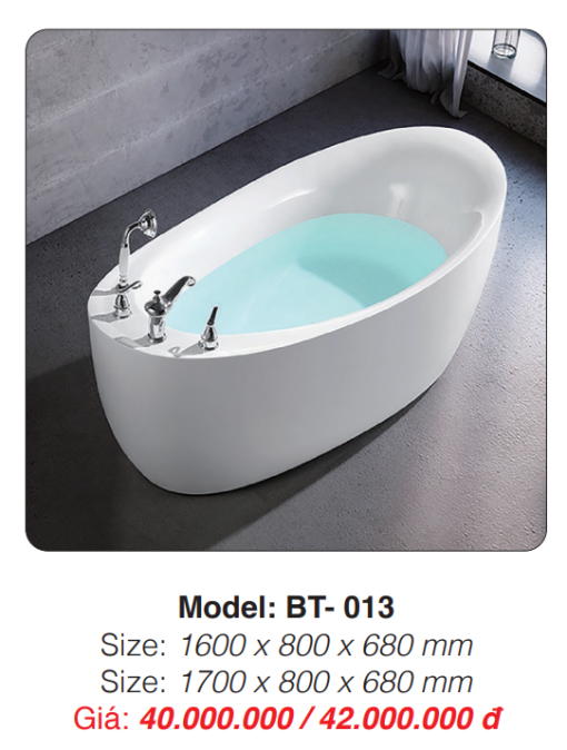 Bồn Tắm Ngâm Đặt Sàn Roland BT-013 - 3