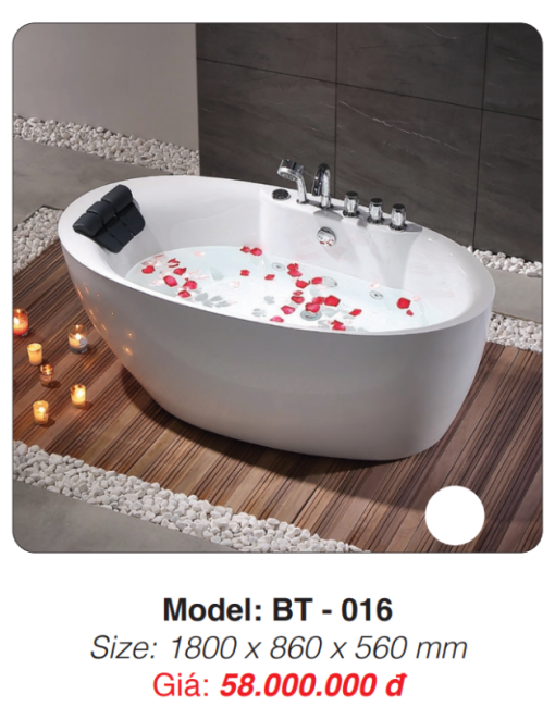 Bồn Tắm Massage Đặt Sàn Roland BT-016 - 5