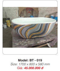 Bồn Tắm Ngâm Nghệ Thuật Roland BT-019 - 7