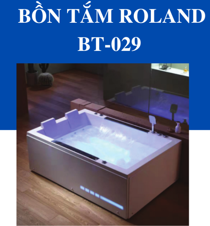 Bồn Tắm Massage Đặt Sàn Roland BT-029