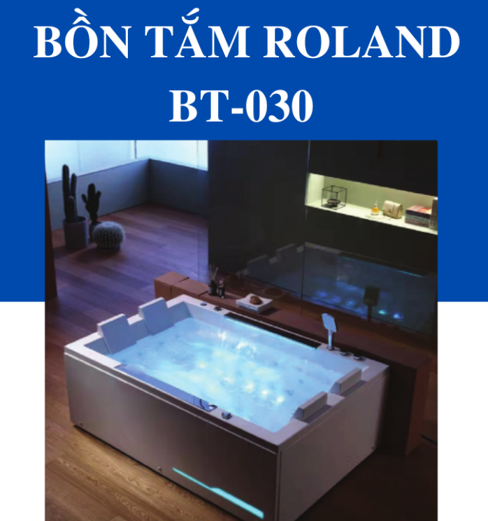 Bồn Tắm Massage Đặt Sàn Roland BT-030