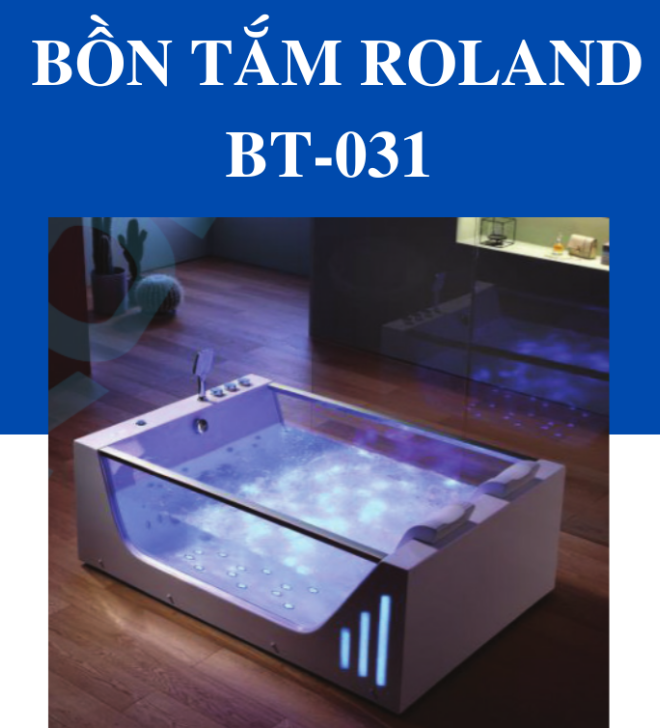 Bồn Tắm Massage Đặt Sàn Roland BT-031