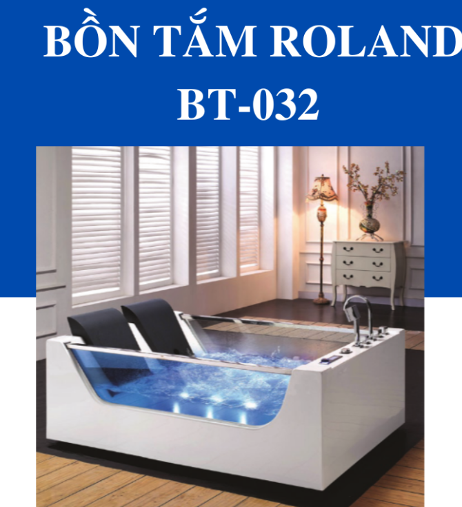 Bồn Tắm Massage Đặt Sàn Roland BT-032