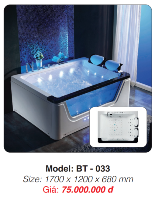 Bồn Tắm Massage Đặt Sàn Roland BT-033 - 3