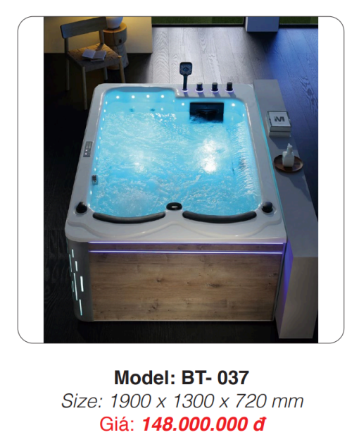 Bồn Tắm Massage Đặt Sàn Roland BT-037 - 5