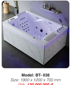 Bồn Tắm Massage Đặt Sàn Roland BT-038 - 7