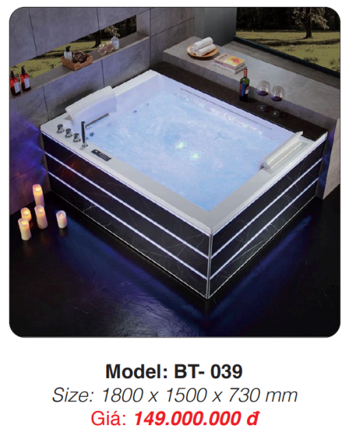 Bồn Tắm Massage Đặt Sàn Roland BT-039 - 5