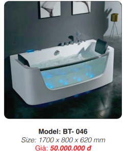 Bồn Tắm Massage Đặt Sàn Roland BT-046 - 8 Bồn Tắm Massage Đặt Sàn Roland BT-046 - 7