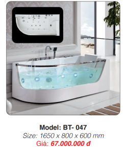Bồn Tắm Massage Đặt Sàn Roland BT-047 - 9