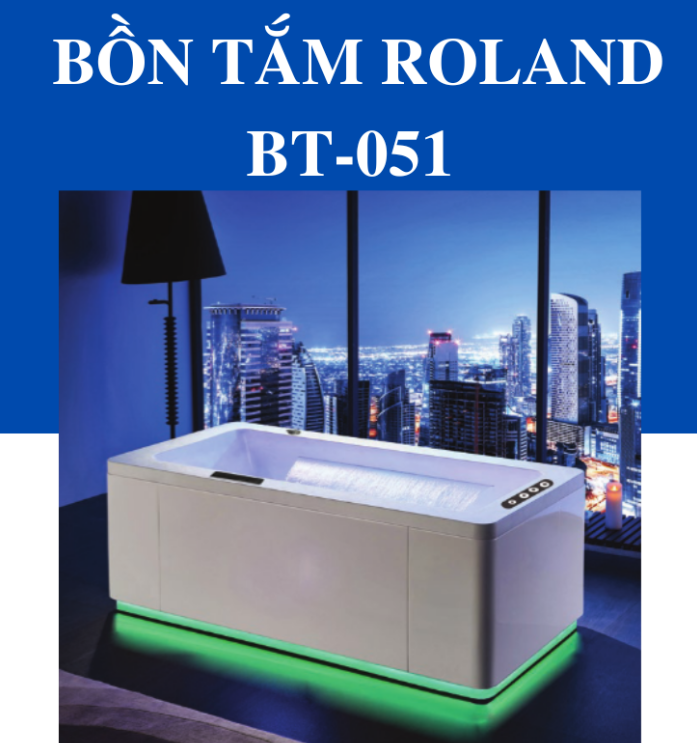 Bồn Tắm Massage Đặt Sàn Roland BT-051