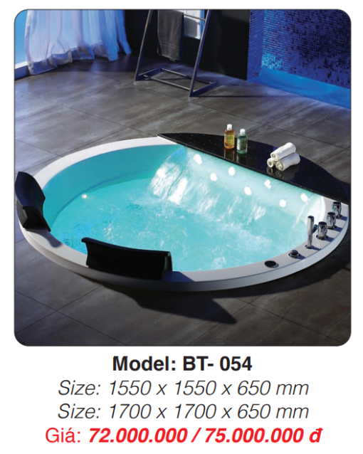 Bồn Tắm massage xây Roland BT-054 - 3