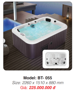 Bồn Tắm Massage Đặt Sàn Roland BT-055 - 8 Bồn Tắm Massage Đặt Sàn Roland BT-055 - 7