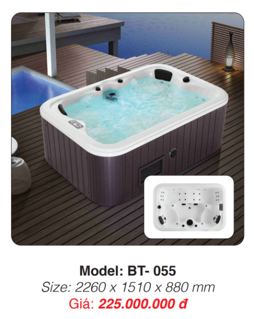 Bồn Tắm Massage Đặt Sàn Roland BT-055 - 3