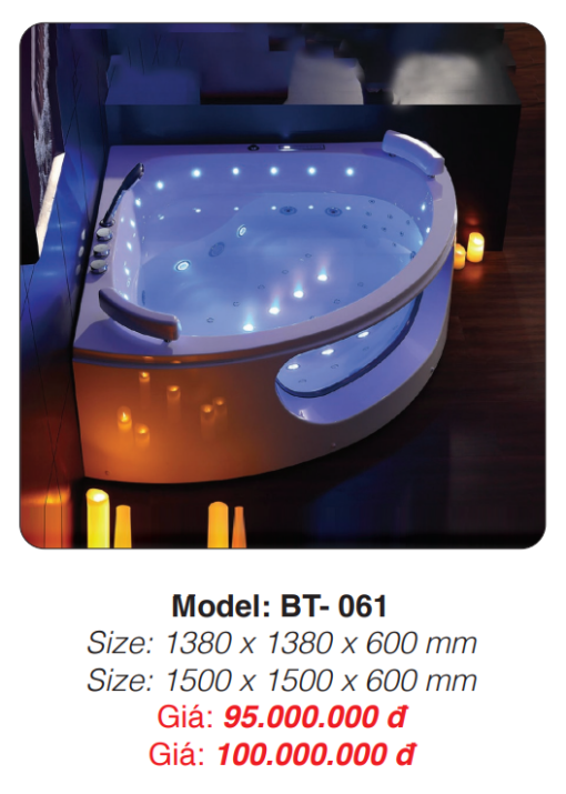 Bồn Tắm Massage Đặt Sàn Roland BT-061 - 3
